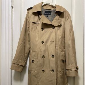 London Fog beige trench coat